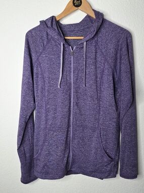 Patagonia Seabrook  Hooded Zip-Up Womens Size L Purple Heathered